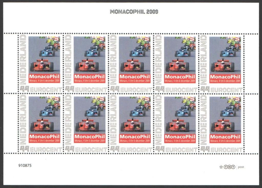 Postzegelbeursvelletje Monacophil 2009, Postzegels en Munten, Postzegels | Nederland, Ophalen of Verzenden, Na 1940, Postfris