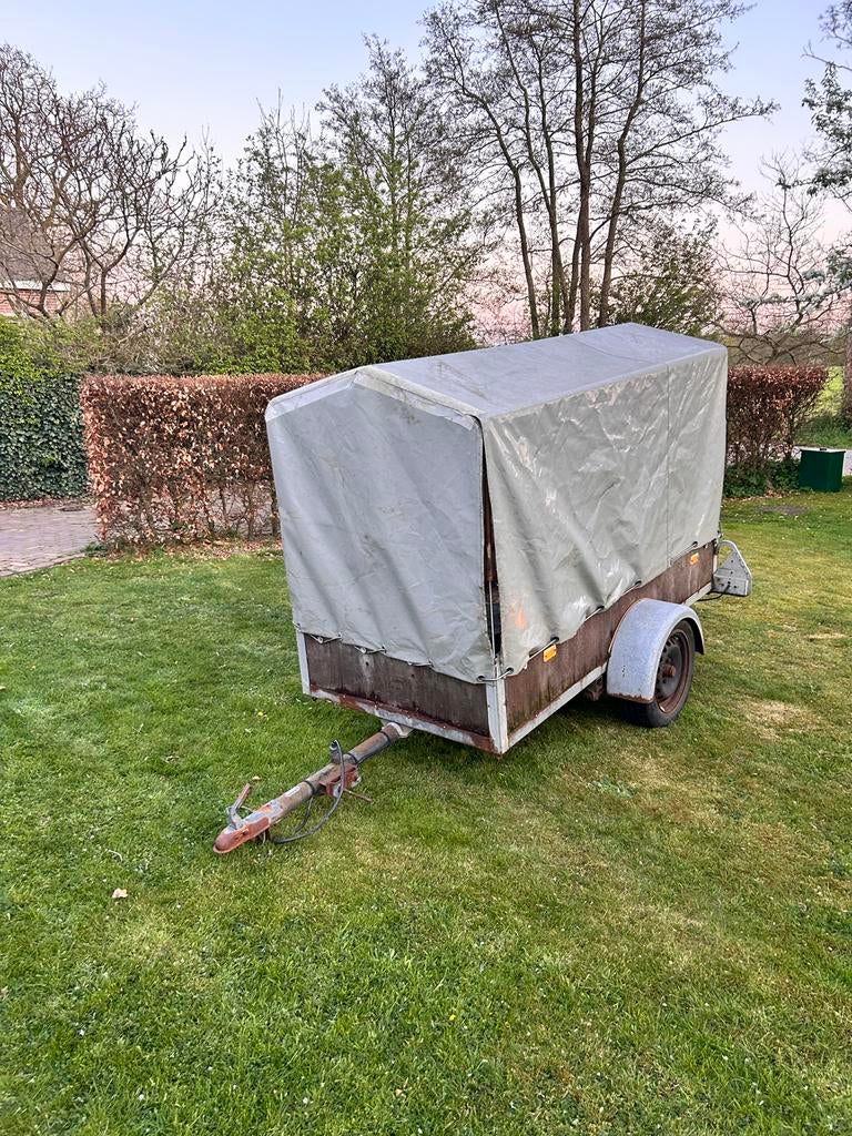 Te koop Aanhanger met huif, Ophalen, Gebruikt
