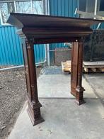 Antieke Mahonie Houten Schouw, Ophalen of Verzenden, Gebruikt, Vrijstaande haard, Overige soorten