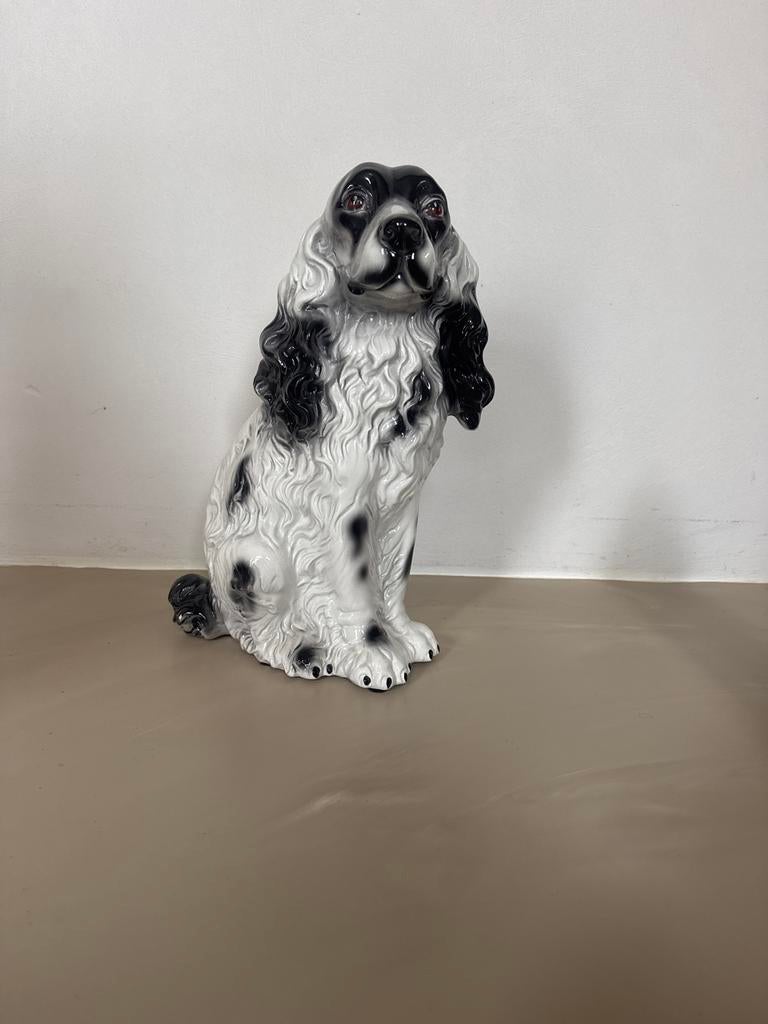 Vintage porseleinen hond, 39cm hoog, Antiek en Kunst, Antiek | Porselein, Ophalen