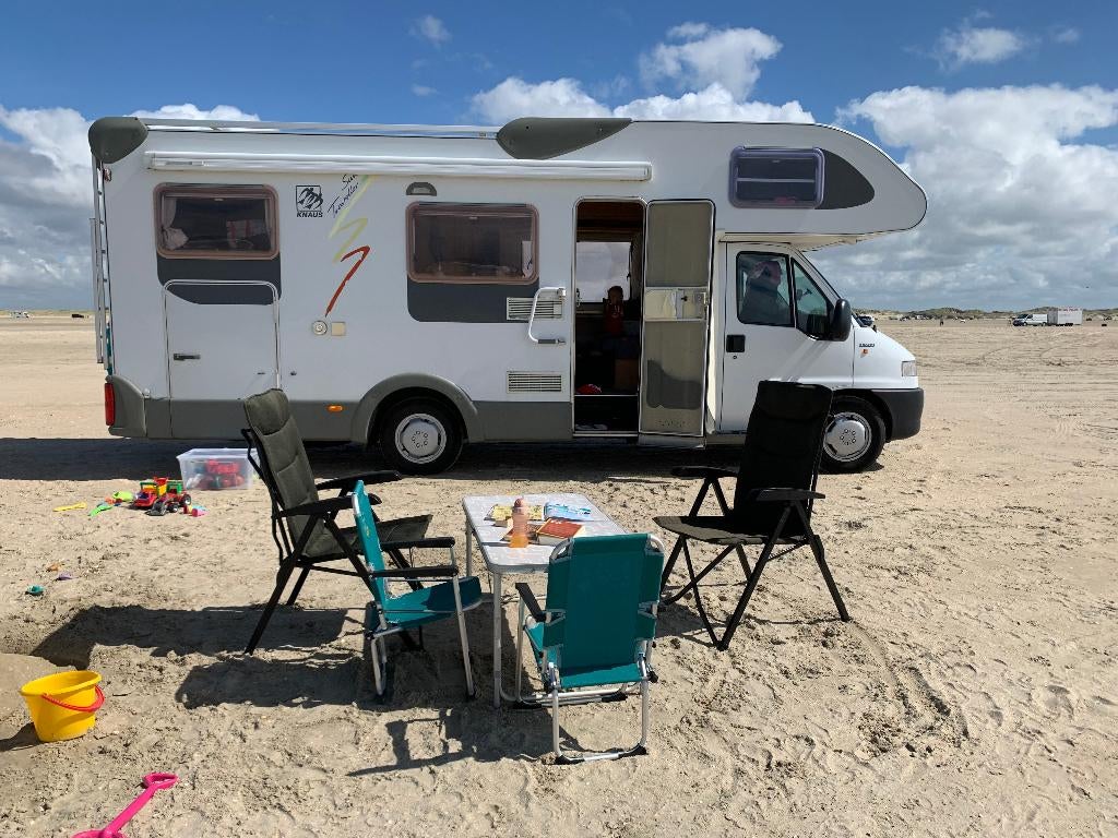 Knaus Suntraveller 708 Garage - 6 pers. - 2000 - 185.860 km, Standaard zit, Alkoof, Fiat, Startonderbreker