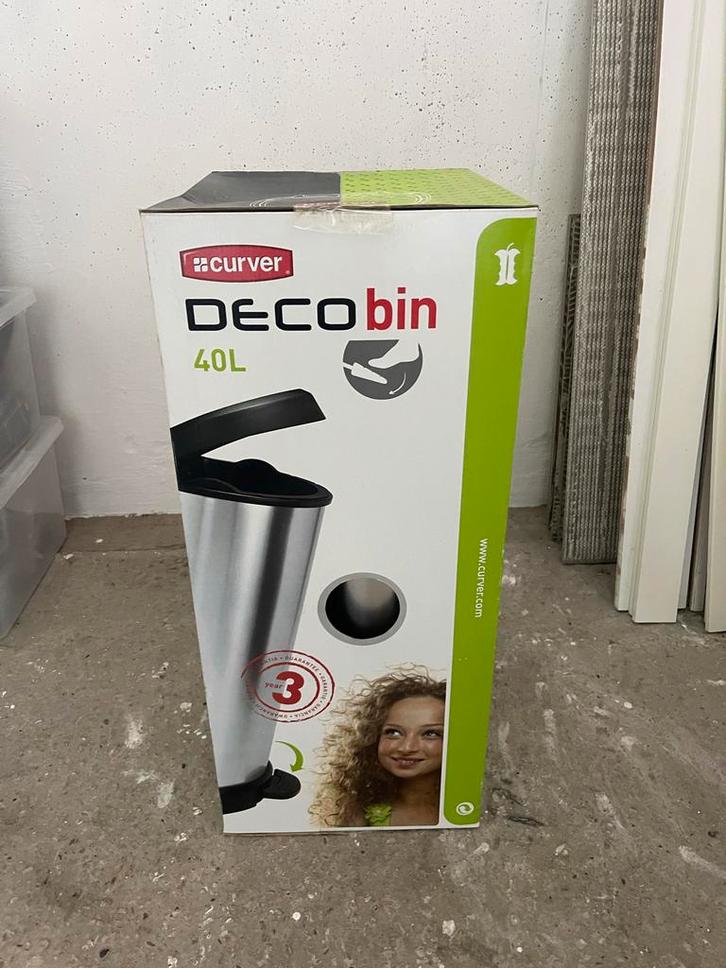 Curver DecoBin Prullenbak 40L - Nieuw in doos, Huis en Inrichting, Woonaccessoires | Prullenbakken, Nieuw, Kunststof, 75 cm of meer