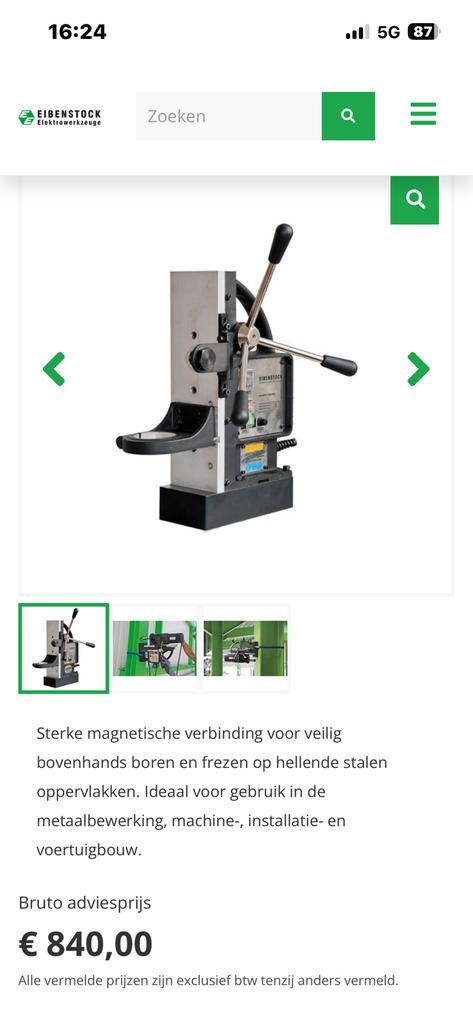 Magneetboor, Ophalen, Zo goed als nieuw, Elektrisch, Overige soorten