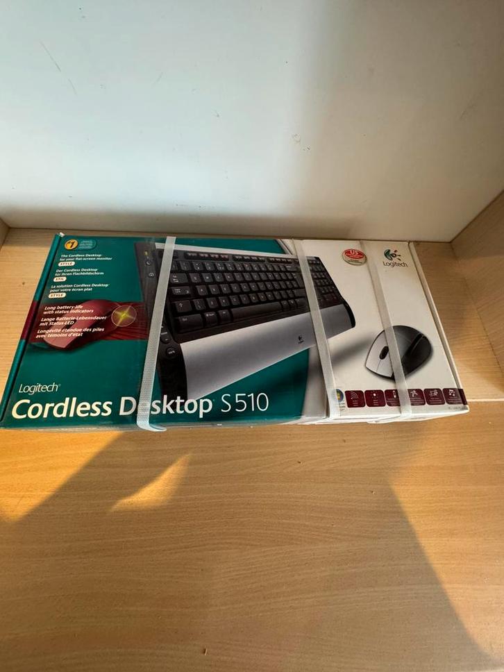 Draadloos toetsenbord muis Logitech, Computers en Software, Toetsenborden, Nieuw, Qwerty, Draadloos, Ergonomisch, Toetsenbord en muis-set