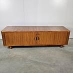 Vintage Deens laag en breed dressoir teak, Ophalen of Verzenden, Huis en Inrichting