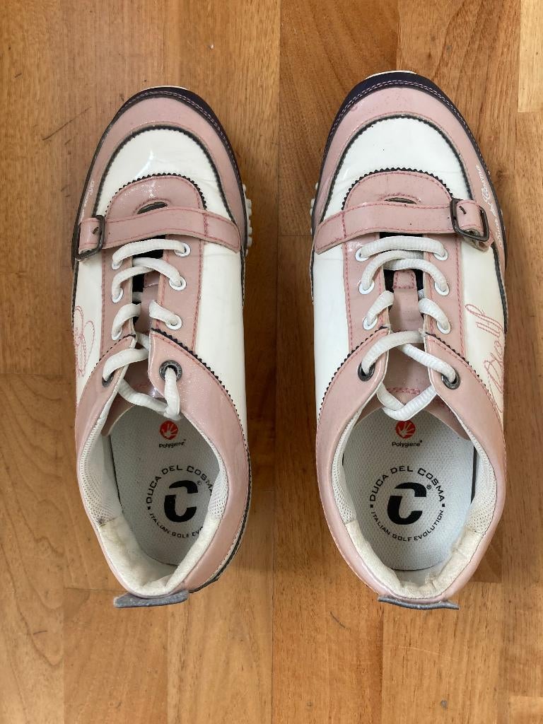 Roze damesgolfschoenen Duca del Cosma maat 40, Sport en Fitness, Golf, Verzenden, Gebruikt, Schoenen, Overige merken