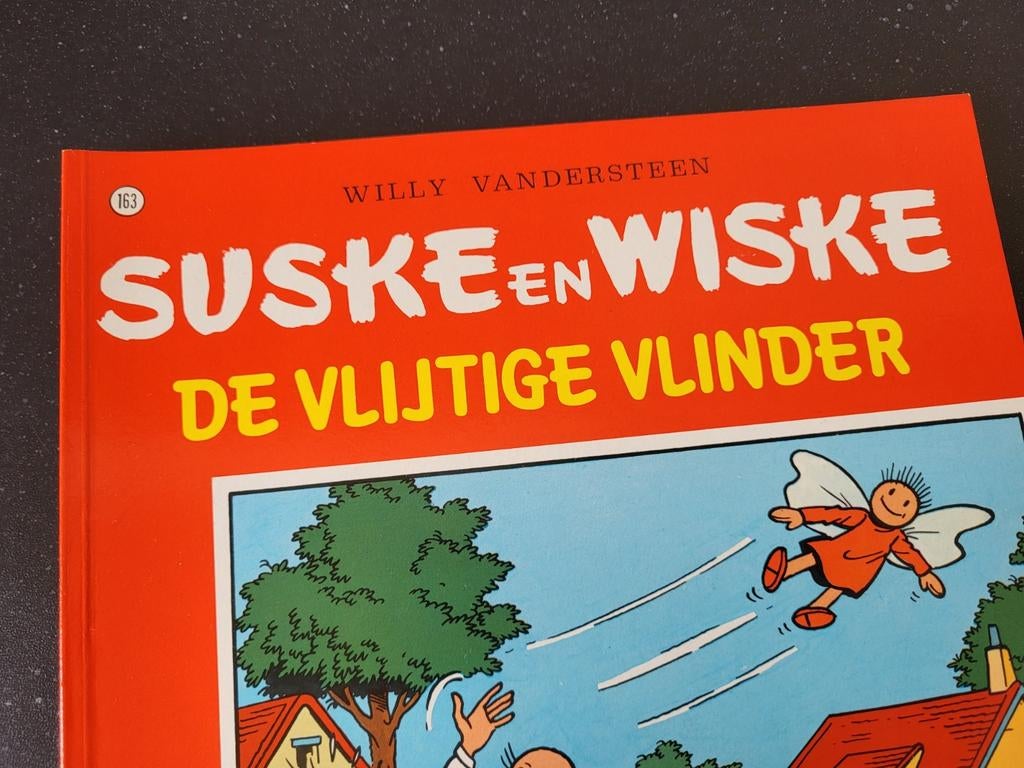 Suske en Wiske - De Vliegende Vlinder (nr. 163), Boeken, Eén stripboek, Ophalen of Verzenden, Gelezen, Willy Vandersteen