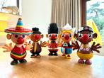 Efteling carnaval festival jokie en jet figuren rode neuzen, Ophalen of Verzenden, Zo goed als nieuw, Beeldje of Poppetje