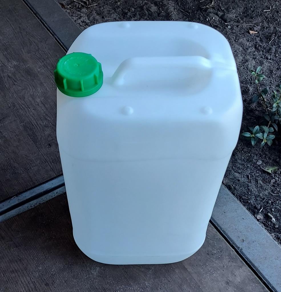 Lege, gereinigde jerrycan 25 liter met dop, Ophalen, Gebruikt, Overige typen, Minder dan 50 cm
