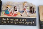 Vintage spreuk: andermans goed, Antiek en Kunst, Antiek | Wandborden en Tegels, Ophalen