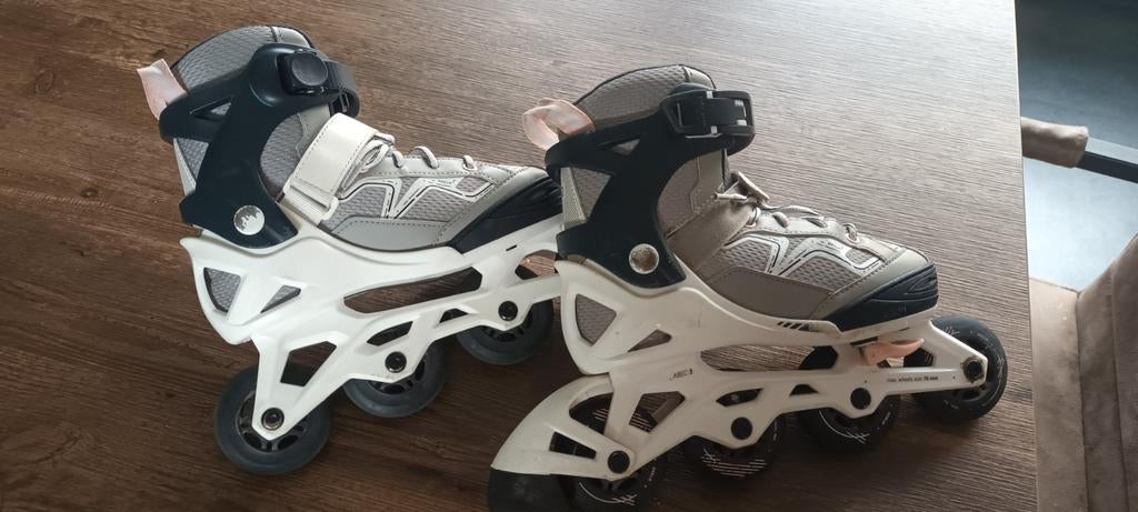 Verstelbare skeelers maat 32-35, gebruikt maar goed, Kinderen, Inline skates 4 wielen, Ophalen, Overige merken