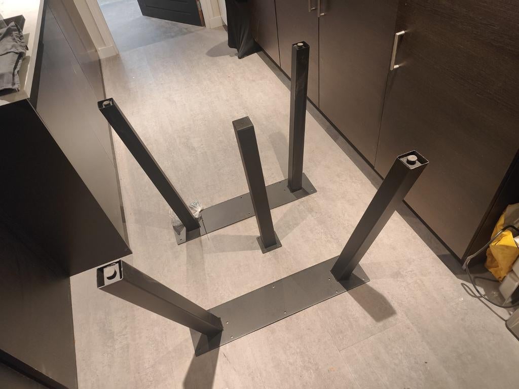 Metalen tafelpoot, stalen tafelonderstel met 5 poten, Ophalen, Tafelpoot, 50 tot 100 cm, Nieuw