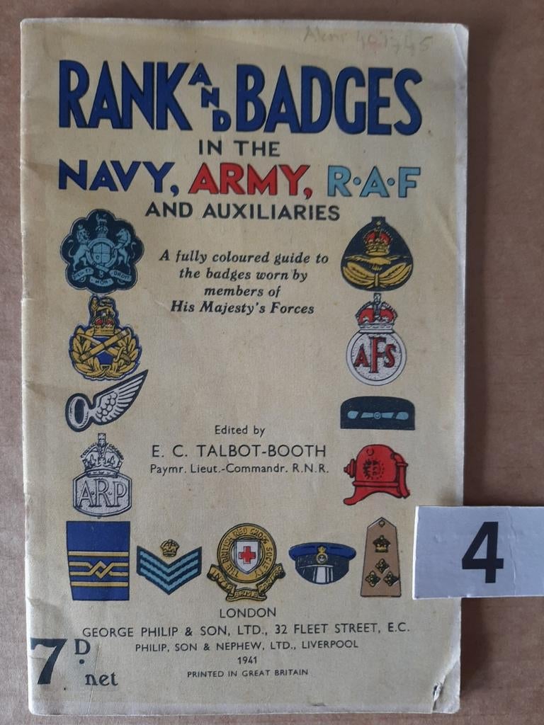 Engels embleem uniform Navy Army RAF AUXILIARIES  1941, Verzamelen, Militaria | Tweede Wereldoorlog, Ophalen of Verzenden, Landmacht