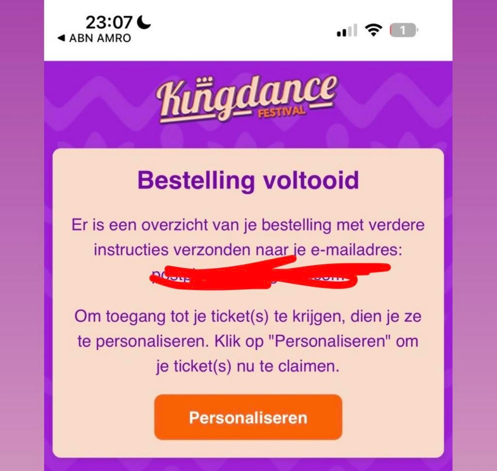 kingdance ticket dag 2, Tickets en Kaartjes, Evenementen en Festivals, Twee personen
