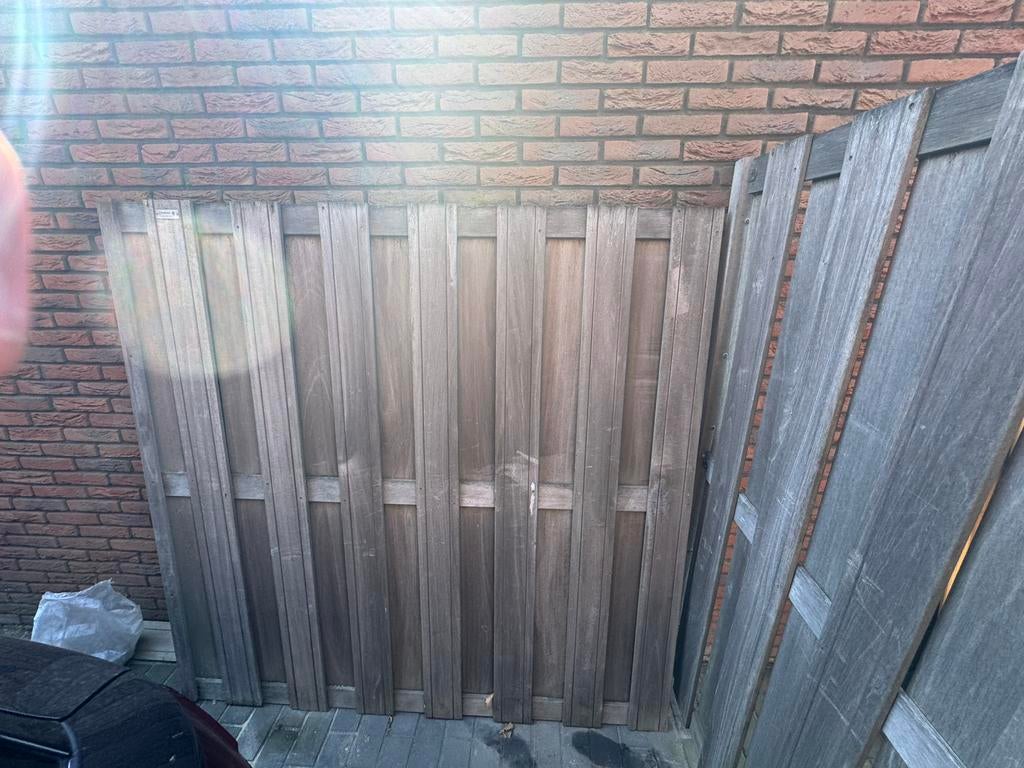 Schutting en poort, Ophalen, Minder dan 3 meter, Hout, 1 tot 2 meter