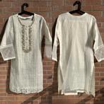 Salwar kameez anarkali churidar saree lengha jurk wit M top, Maat 38/40 (M), Wit, Ophalen of Verzenden, Gedragen