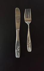 Amefa vintage Retro kinderbestek met opdruk hertje Bambi, Antiek en Kunst, Ophalen of Verzenden