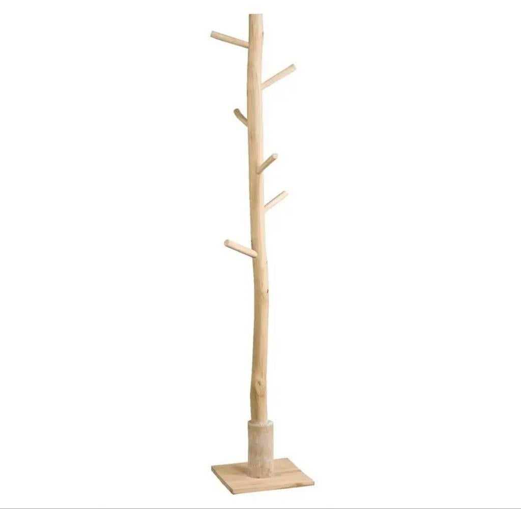 Staande houten kapstok Leen Bakker, Huis en Inrichting, Woonaccessoires | Kapstokken, Ophalen, Zo goed als nieuw, Staande kapstok