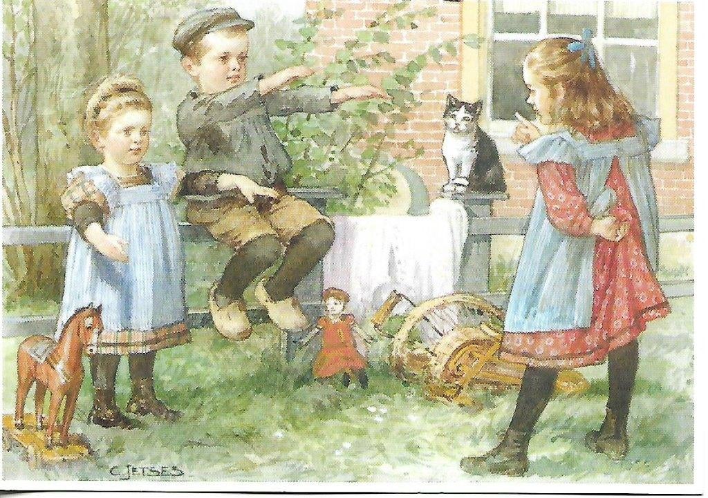 C.Jetses- -Nog bij moeder., Verzenden, 1980 tot heden, Ongelopen, Kinderen