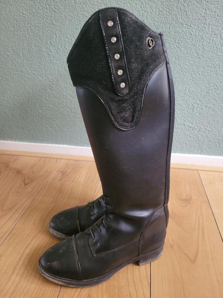 Nette Paardrijdlaarzen maat 36 met rits aan achterkant, Dieren en Toebehoren, Paardrijkleding, Ophalen, Kinderen, Dressuur, Zo goed als nieuw