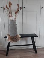 Zwart hoog bankje 80x21x50cm, Ophalen of Verzenden, Nieuw, Hout