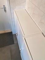 2 lage witte Billy boekenkasten, Huis en Inrichting, Kasten | Boekenkasten, Ophalen, Met plank(en), Gebruikt, 100 tot 150 cm