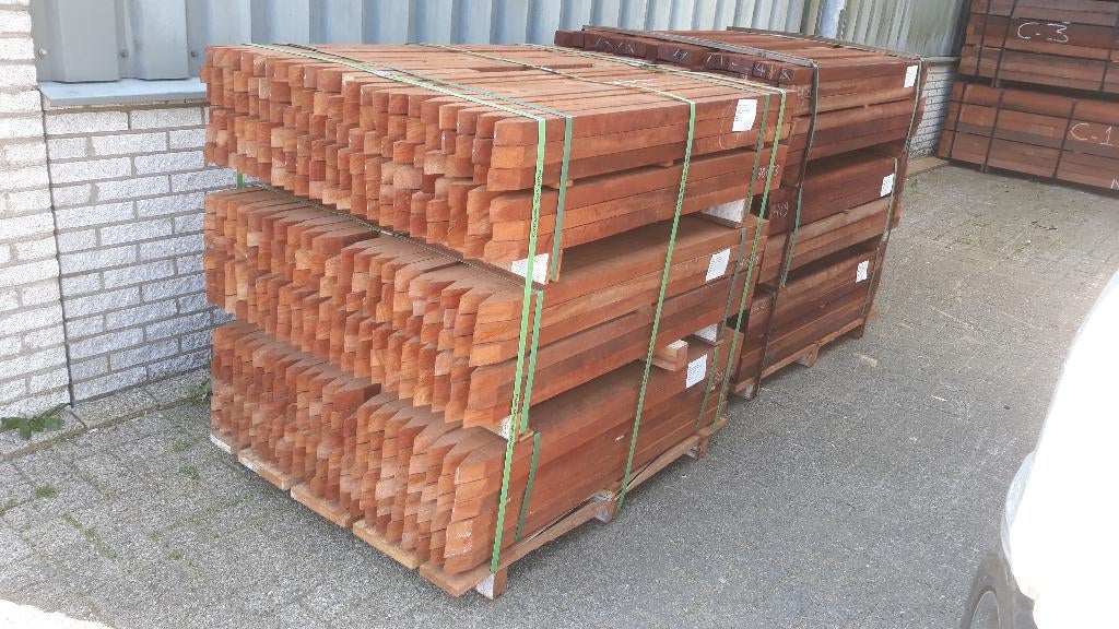 Hardhouten piketten, piket 4x4x100 cm piket paaltjes paal, Ophalen, Palen, Nieuw, Hardhout