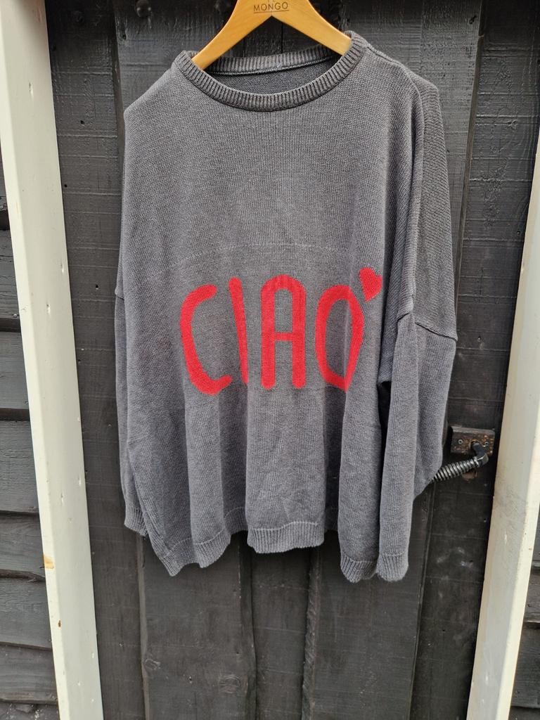 LEUKE KATOENEN TRUI 💟 OVERSIZED XXXXL, Ophalen of Verzenden, Nieuw, Grijs, Trui of Vest