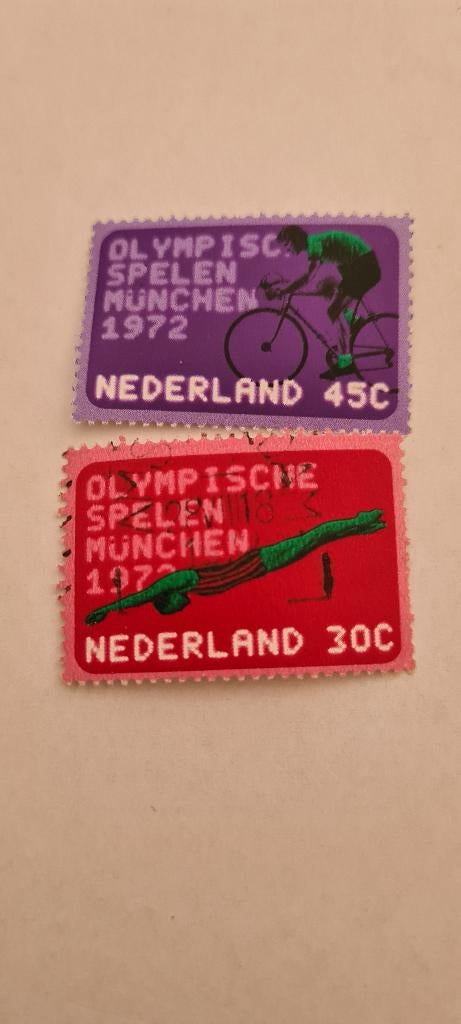 8119 nederland olympische spelen 1972 munchen, Postzegels en Munten, Postzegels | Nederland, Verzenden