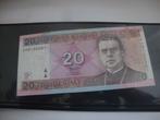 Bankbiljet 20 litai 2007 Litouwen UNC, Verzenden, Overige landen, Los biljet