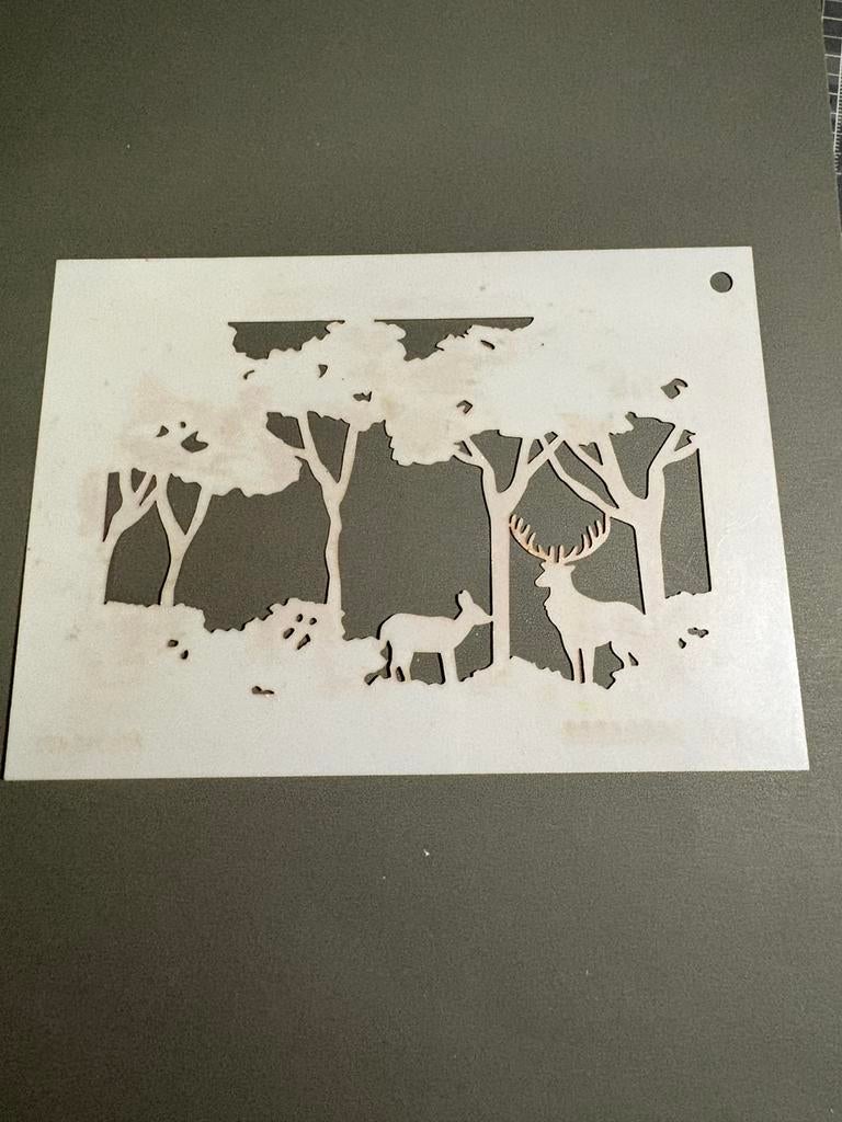 Ddbd mask bos met herten, Ophalen of Verzenden, Zo goed als nieuw, Overige thema's, Pons of Mal