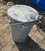 Oude Zinken Emmer Vuilnisemmer Prullenbak Zwolle, Ophalen, Zo goed als nieuw, Metaal, 50 tot 75 cm