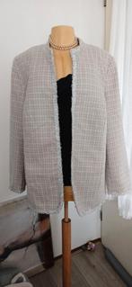 FAIR LADY Jasje beige wit mt 46 48, Overige kleuren, Verzenden, Maat 46/48 (XL) of groter, Zo goed als nieuw