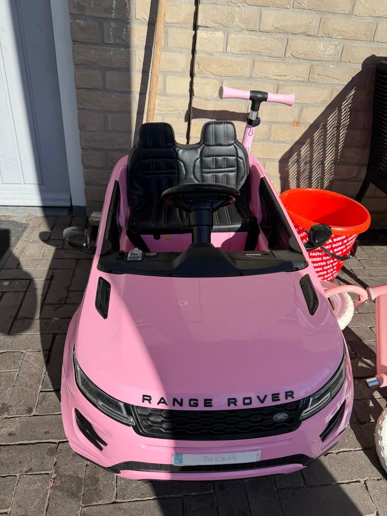 Roze Range Rover elektrische kinderauto met afstandsbedienin, Kinderen en Baby's, Speelgoed | Buiten | Accuvoertuigen, Ophalen of Verzenden