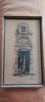 Anton Pieck Prent: Oude Poort met Sigillum, Antiek en Kunst, Kunst | Tekeningen en Foto's, Ophalen