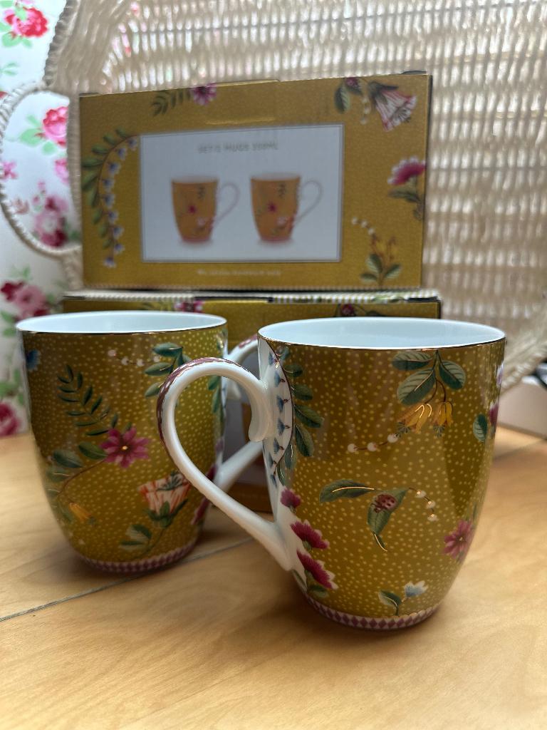 Pip studio mok Geel, Ophalen, Nieuw, Overige stijlen, Kop(pen) en/of Schotel(s)