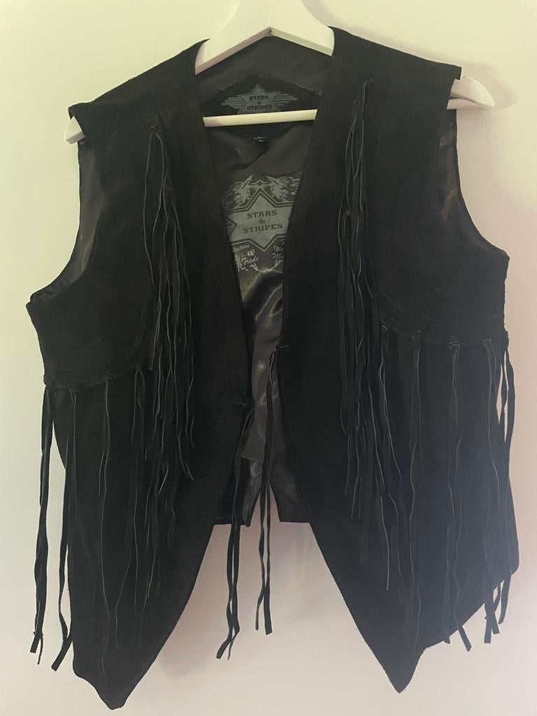 Stars and stripes gilet maat l, Ophalen of Verzenden, Gedragen, Maat 42/44 (L), Zwart