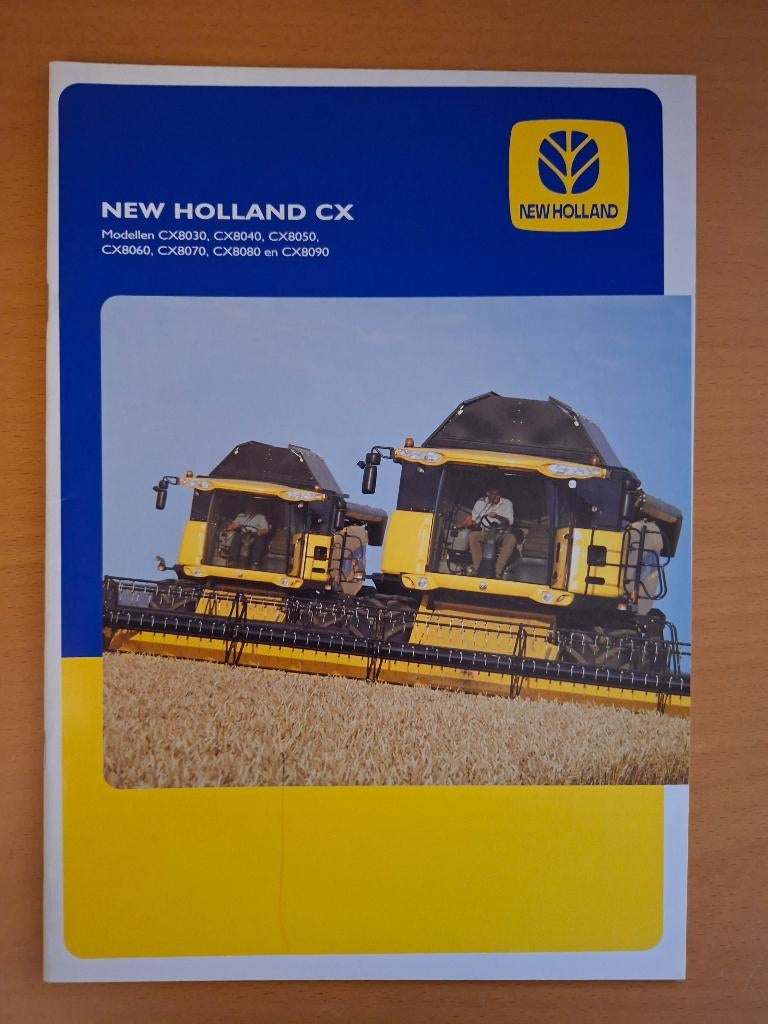 Folder New Holland CX maaidorser CX8030, CX8040, CX8050, Verzenden, Gelezen, Tractor en Landbouw