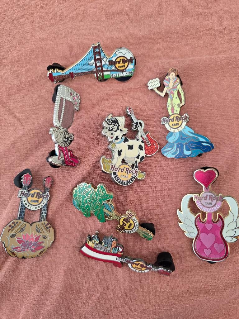 Hard Rock pins, Verzamelen, Speldjes, Pins en Buttons, Ophalen of Verzenden, Zo goed als nieuw, Overige onderwerpen, Speldje of Pin