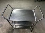RVS Roestvrijstalen Horeca Kar - 3 Niveaus, Ophalen of Verzenden, Gebruikt