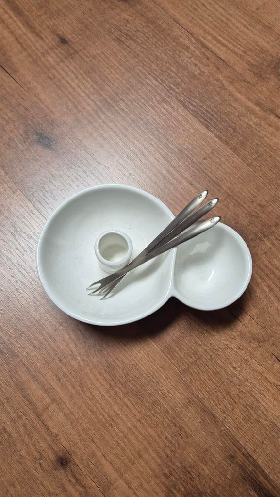 Maxwell & Williams olijvenschaaltje met vorkjes, Nieuw, Ophalen of Verzenden, Schaal of Schalen, Overige stijlen