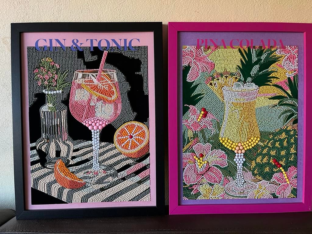 Diamond Painting Muurdecoratie 2x, Ophalen, Nieuw