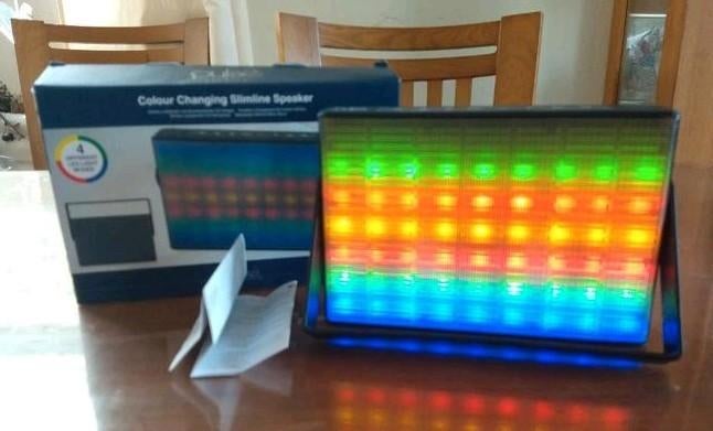 Bluetooth Speaker Pulse met LED Multicolor verlichting, Overige merken, Gebruikt, Ophalen of Verzenden, Minder dan 60 watt