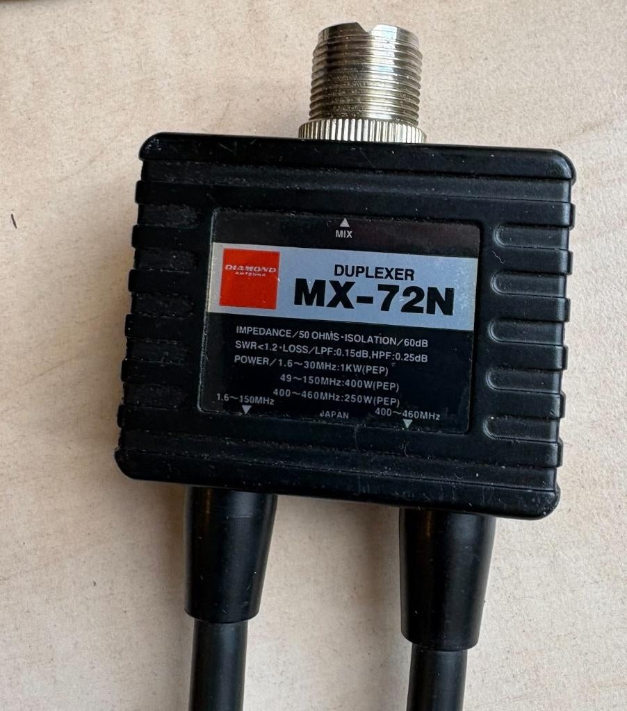 Diamond duplexer tot 1. 6 - 150 en 400 tot 460 mhz, Telecommunicatie, Ophalen of Verzenden, Gebruikt, Zender en Ontvanger