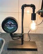 mancave bar cafe Heineken bureau tafel klok lamp kleur brons, Verzamelen, Biermerken, Ophalen of Verzenden, Nieuw, Overige typen