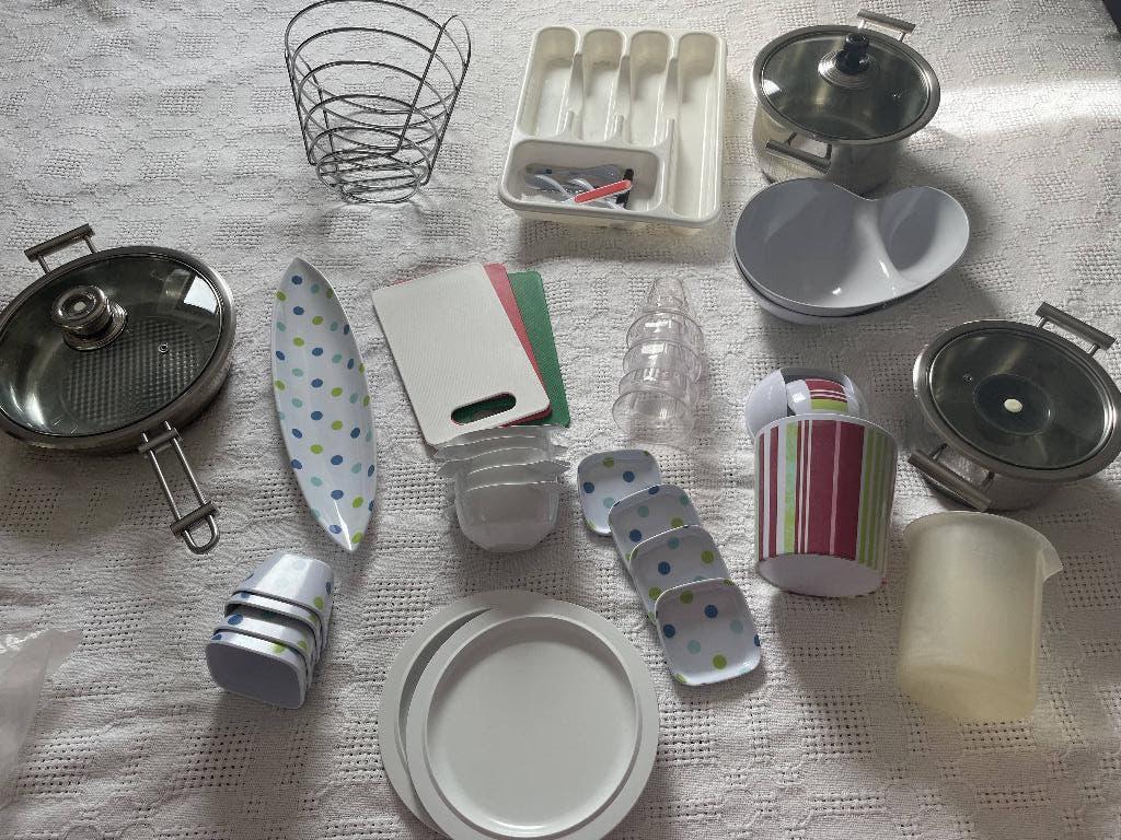 Camping / kampeer inventaris diverse borden, bakjes etc, Ophalen of Verzenden