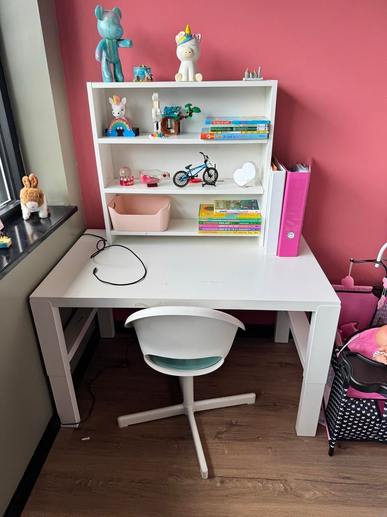 Bureau met opzetstuk, Ophalen, Opbergruimte, Gebruikt, Overige merken