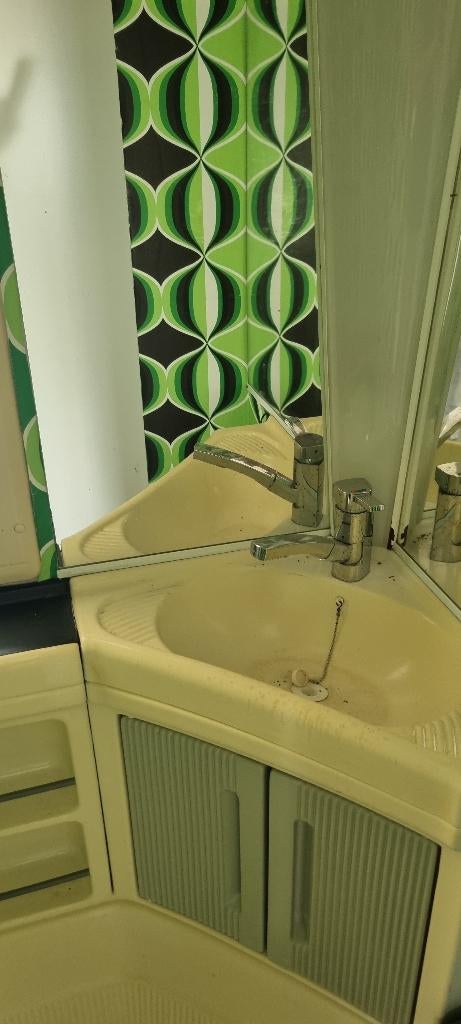 Camper badkamer natte cel toilet meubel wasbak etc, Verzenden, Gebruikt