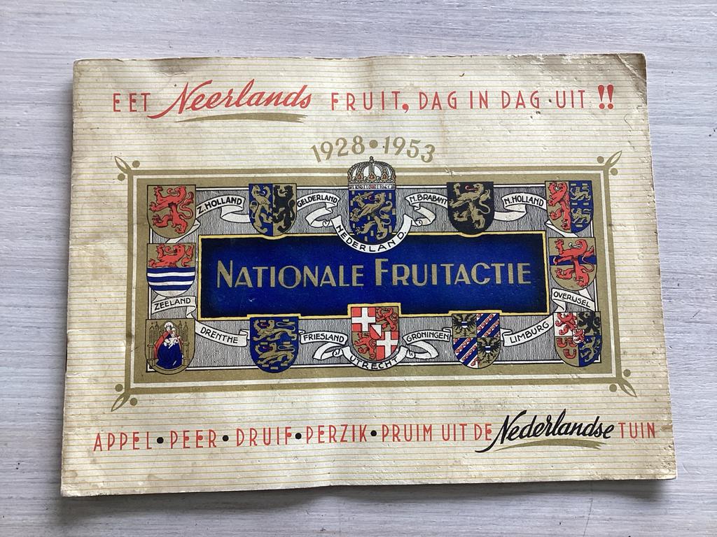 Nationaal Fruitactie Plaatjesalbum 1928-1953, Boeken, Prentenboeken en Plaatjesalbums, Ophalen of Verzenden, Gelezen, Plaatjesalbum