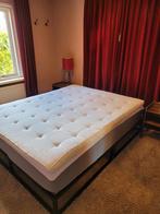 Emma industrieel bed 160 x 200, Ophalen, Zwart, Tweepersoons, Zo goed als nieuw